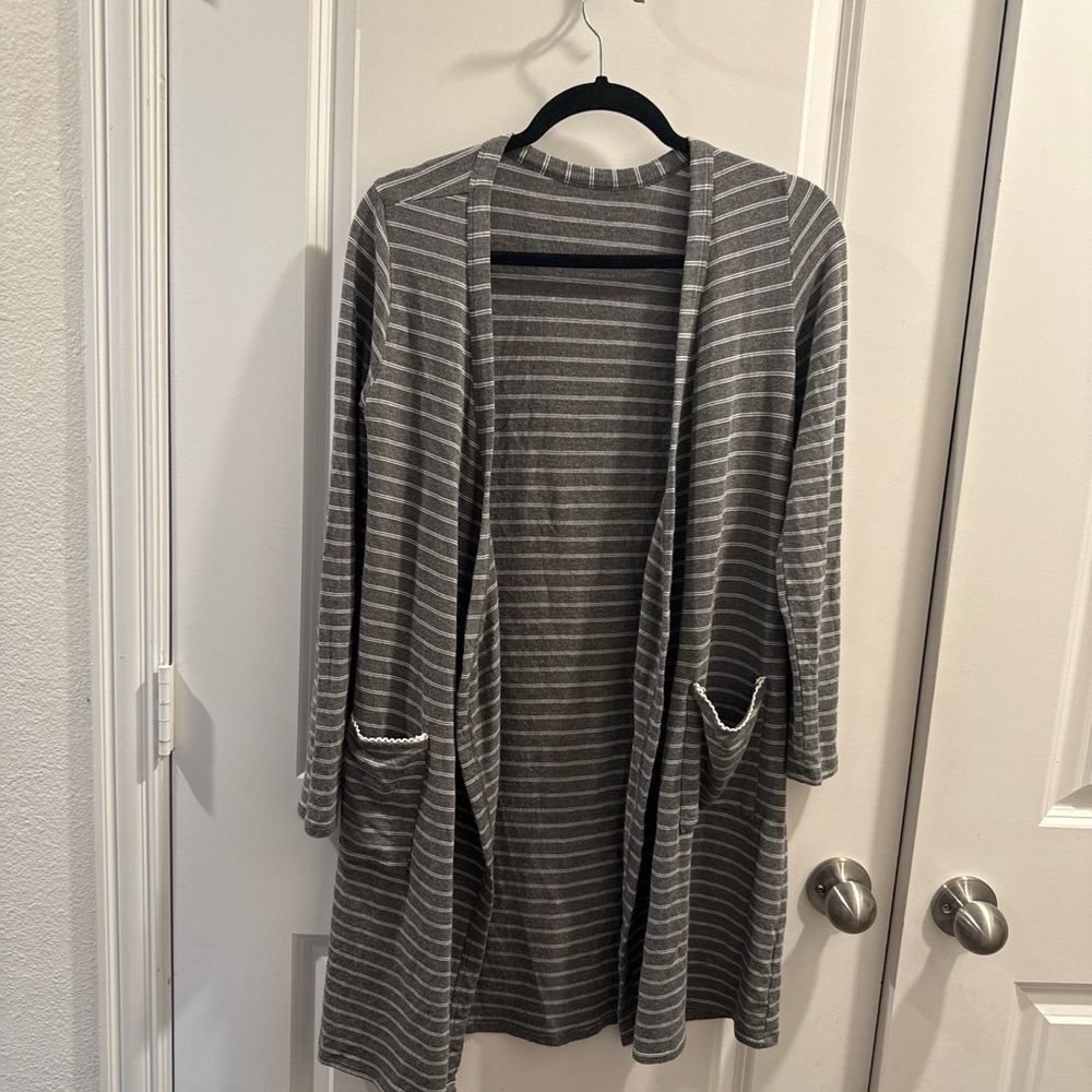 Grace & lace grey Striped Wrap blazer - Picture 6 of 6